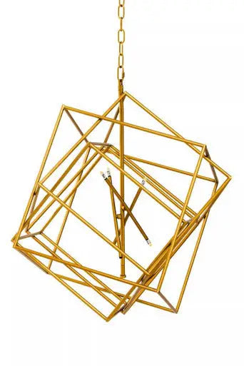 Kamara Brass Finish Six Bulb Pendant Light