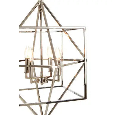 Kamara Nickel Finish Geometric Pendant Light