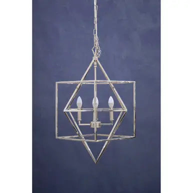 Kamara Nickel Finish Geometric Pendant Light