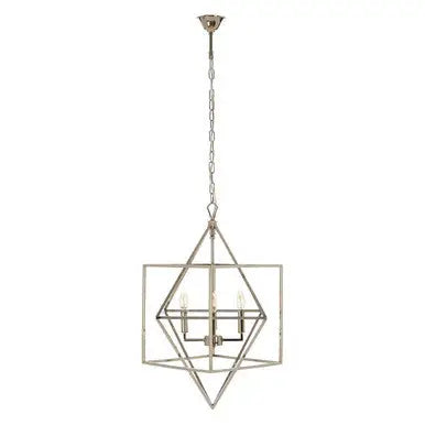 Kamara Nickel Finish Geometric Pendant Light