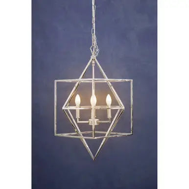 Kamara Nickel Finish Geometric Pendant Light