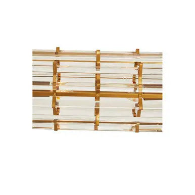 Karli Brass Eight Bulb Pendant Light