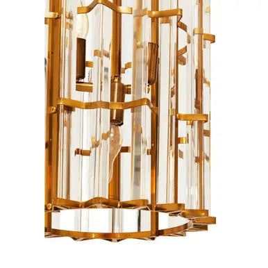 Karli Brass Finish Vertical Large Pendant Light
