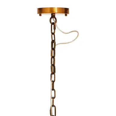 Karli Brass Finish Vertical Large Pendant Light