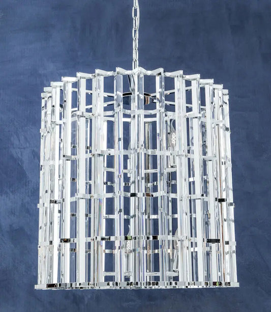 Karli Chrome And Glass Vertical Light