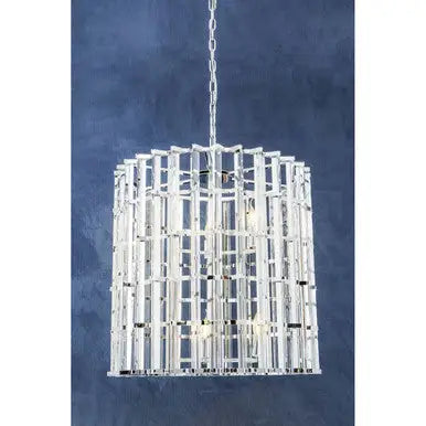 Karli Chrome And Glass Vertical Light