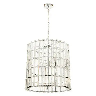 Karli Chrome And Glass Vertical Light