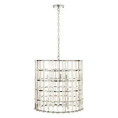 Karli Chrome And Glass Vertical Light