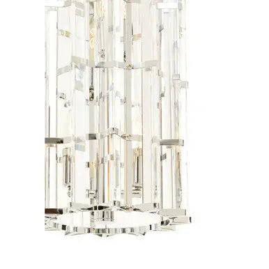 Karli Chrome Finish Small Vertical Pendant Light