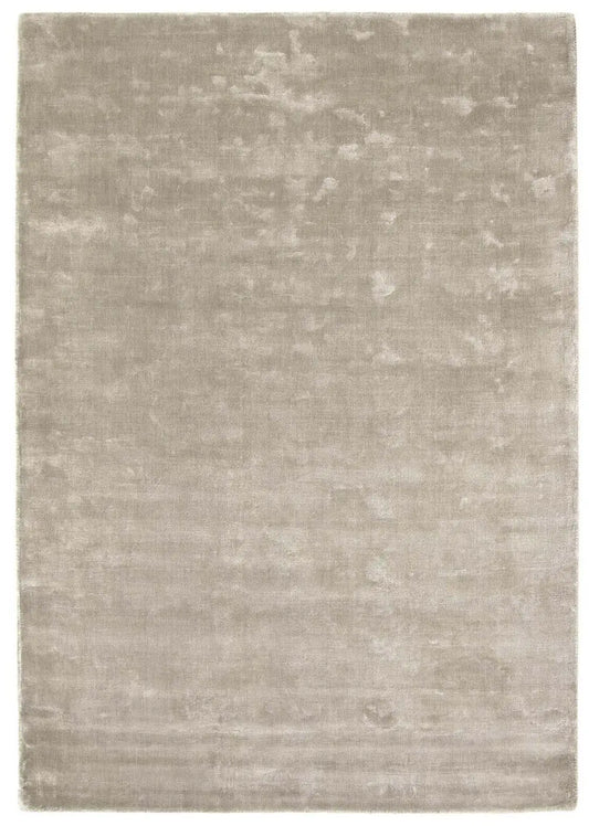 Karma Grey Solid Luxury Viscose Rug