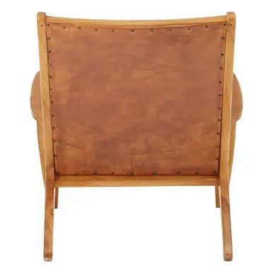 Kendari Brown Leather Chair