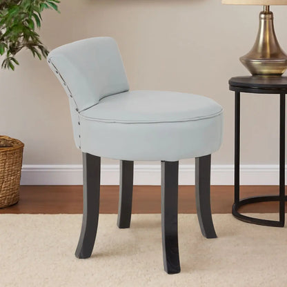 Kendari Grey Leather Rounded Chair