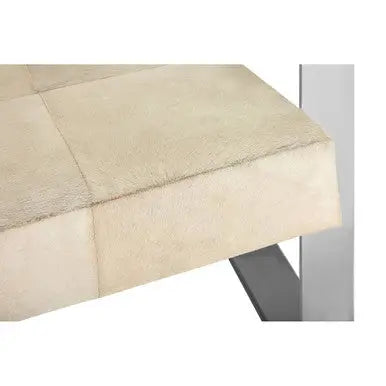 Kensington Townhouse Hairon Leather Chair With Steel Legs