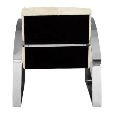 Kensington Townhouse Hairon Leather Chair With Steel Legs