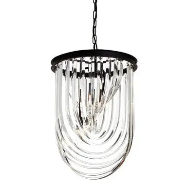 Kensington Townhouse Long Glass Swirl Chandelier