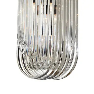Kensington Townhouse Long Glass Swirl Chandelier