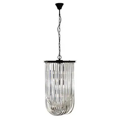 Kensington Townhouse Long Glass Swirl Chandelier
