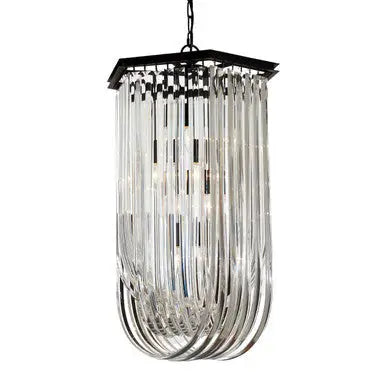 Kensington Townhouse Long Glass Swirl Chandelier
