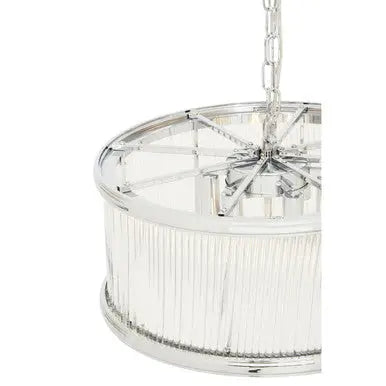 Kensington Townhouse Nickel Pendant Light