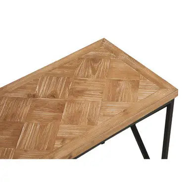 Kickford Natural Wood Parquet Coffee Table