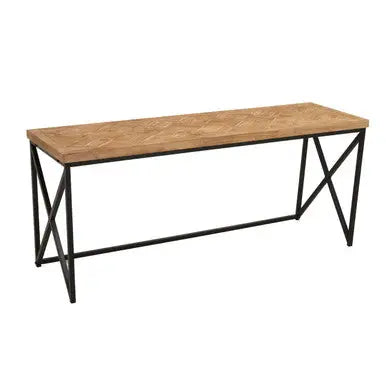 Kickford Natural Wood Parquet Coffee Table