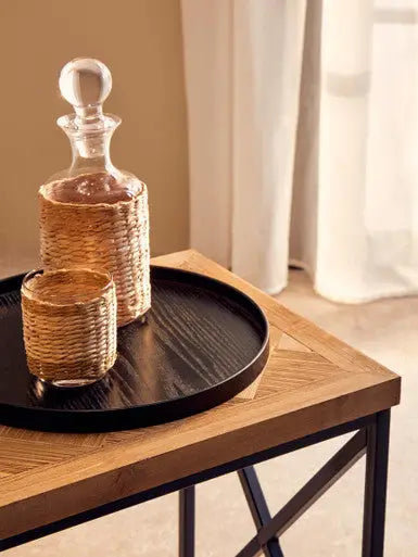 Kickford Natural Wood Parquet Coffee Table