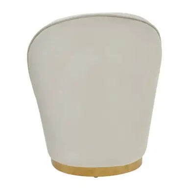 Kids Tamra Cream Velvet Gold Base Chair