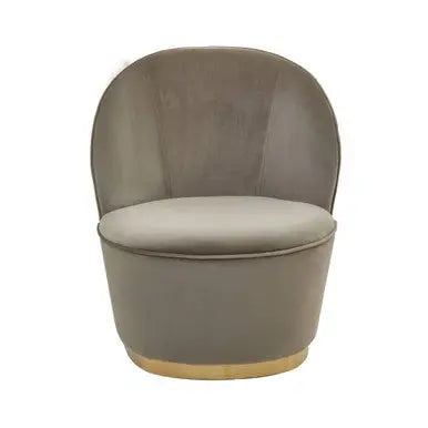 Kids Tamra Mink Velvet Gold Base Chair
