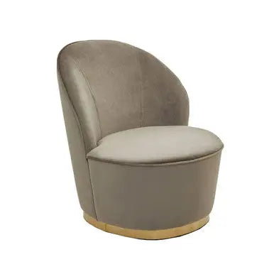Kids Tamra Mink Velvet Gold Base Chair