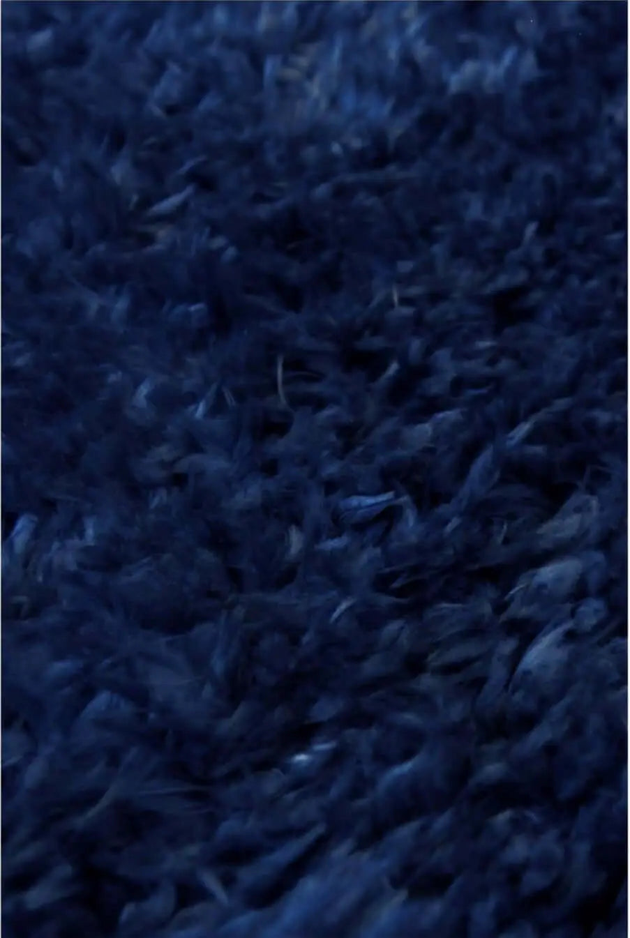 Lagom Navy Shaggy Rug