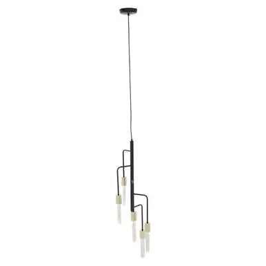 Lagona 5 Bulb Gold And Black Pendant Light