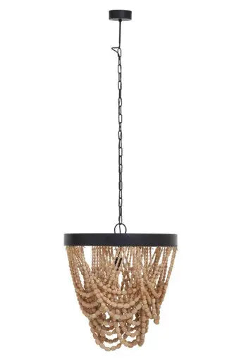 Lapiz Wooden Beads Chandelier