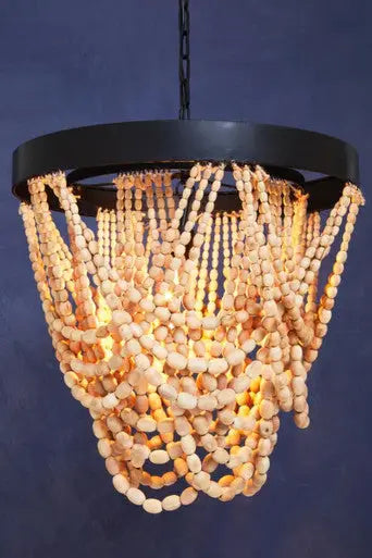 Lapiz Wooden Beads Chandelier