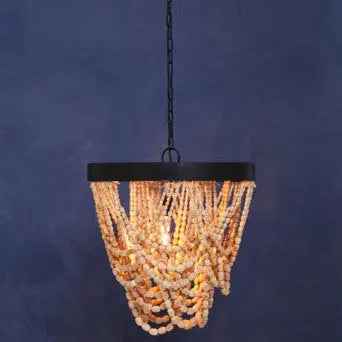Lapiz Wooden Beads Chandelier