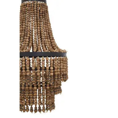 Lapiz Wooden Beads Large Chandelier