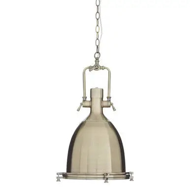 Large Antique Brass Pendant Light | Lexington