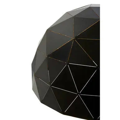Large Black and Copper Dome Pendant Light | Mateo