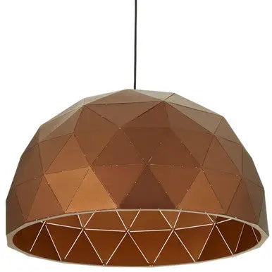 Large Coffee Dome Pendant Light | Mateo