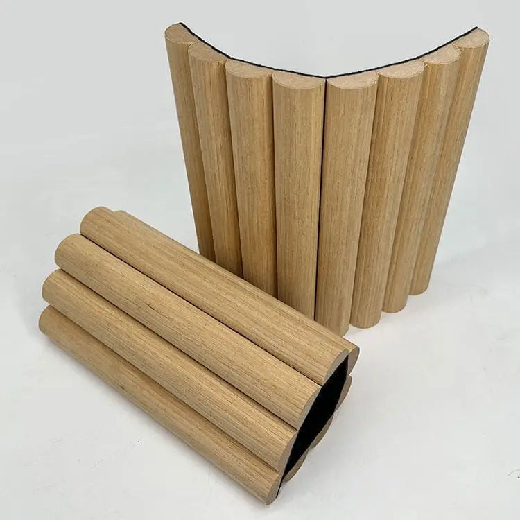 Large Fluted Wall Panels in Biscuit - 240cm x 60cm