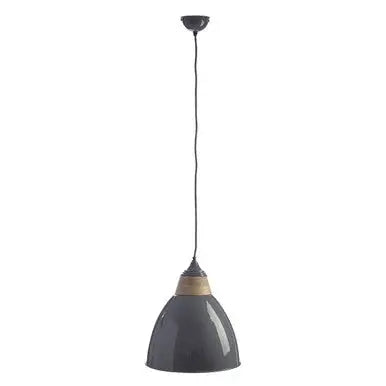 Large Grey Bell Shaped Pendant Light | Oslo