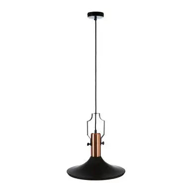 Large Pendant Light in Black and Copper | Argo
