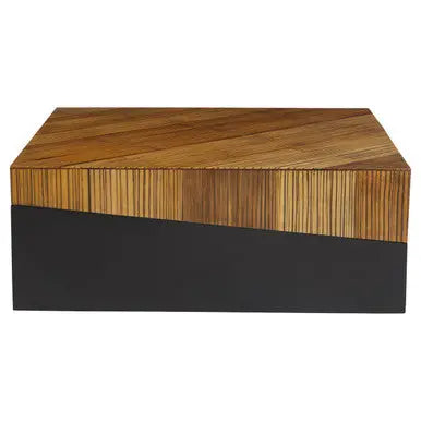 Large Square Coffee Table with Black Finish, Gabor