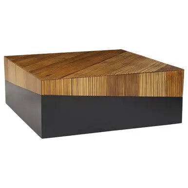 Large Square Coffee Table with Black Finish, Gabor