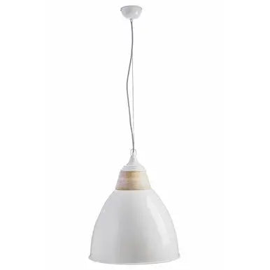 Large White Bell Shaped Pendant Light | Oslo