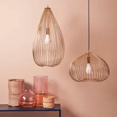 Lavis 1 Bulb Gold Finish Pendant Light