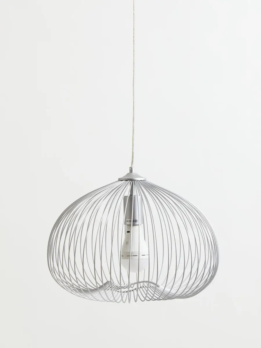Lavis 1 Bulb Silver Finish Pendant Light