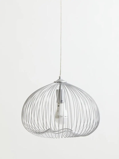Lavis 1 Bulb Silver Finish Pendant Light