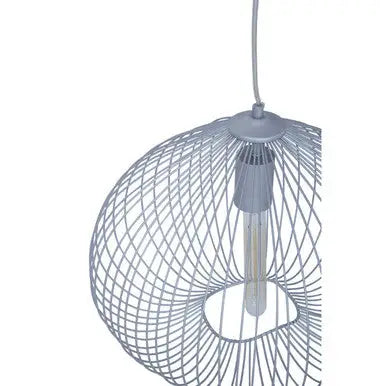 Lavis 1 Bulb Silver Finish Pendant Light