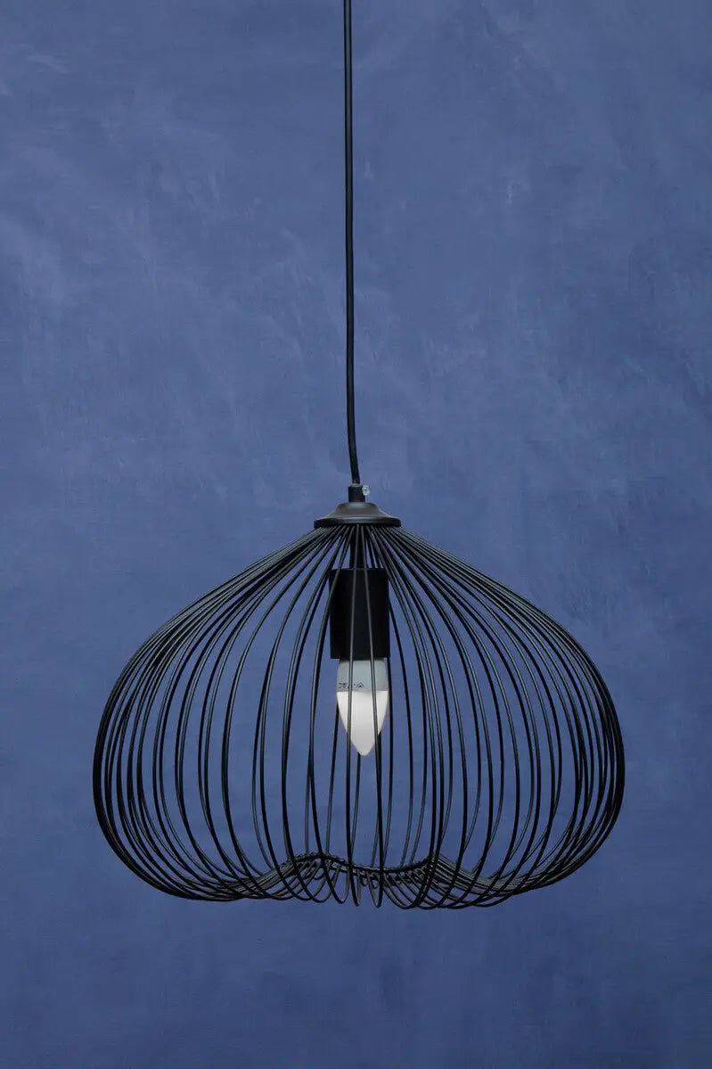 Lavis Black Finish Pendant Light