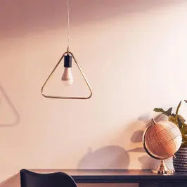Lavis Gold Triangle Pendant Light